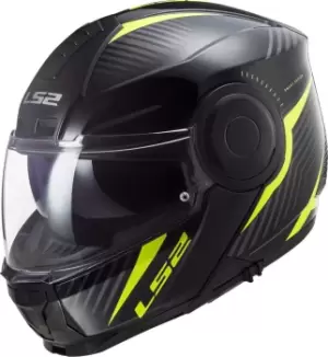 LS2 FF902 Scope Skid Helmet, black-yellow, Size S, black-yellow, Size S