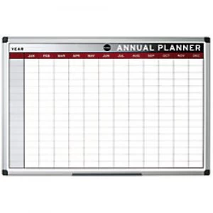 Bi-Office Maya Magnetic Monthly Annual Planner 900 x 600 mm