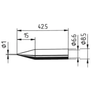 Ersa 842 BD Soldering tip Pencil-shaped Tip size 1mm Content