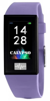 Calypso Unisex Smartime Purple Silicone Strap + Free Watch