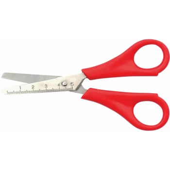 Decree - 13cm Ruler Scissors Right Hand Red - Pack of 12