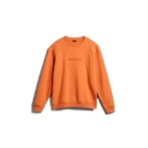 Napapijri Box Logo Crew Sweatshirt - Orange