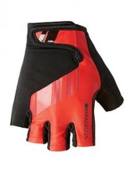 Madison Peloton Mens Mitts, Flame Red