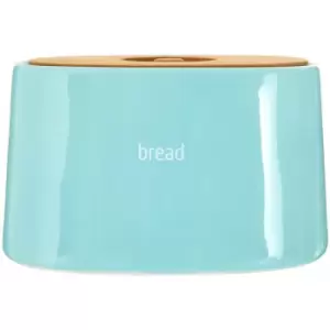 Fletcher Blue Ceramic Bread Crock - Premier Housewares