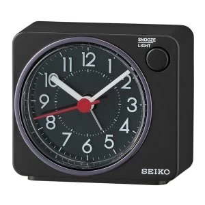 Seiko QHE100K Beep Alarm Clock - Metallic Black
