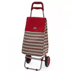 Sabichi Home Bistro Red 2 Wheel Shopping Trolley