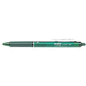 Pilot FriXion Ball Clicker Gel Rollerball Pen Erasable Medium 0.35mm Green Pack of 12