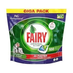 Fairy Professional Original All-in-One Dishwasher Tablets Pack of 100