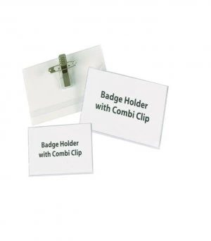 Announce Combi Clip Name Badge 40x75mm (Pack of 50) PV00917