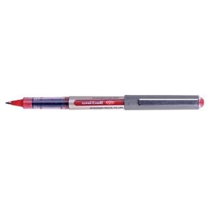 Uni Ball Eye Fine UB 157 Rollerball Pen 0.7mm Tip Width 0.5mm Line Width Red Pack of 12