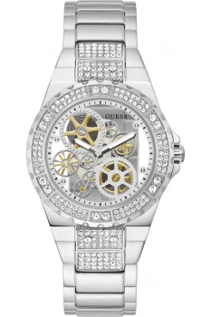 Guess GW0302L1 Womens Reveal Stainless Steel Bracelet Wristwatch Colour - Silver Tone