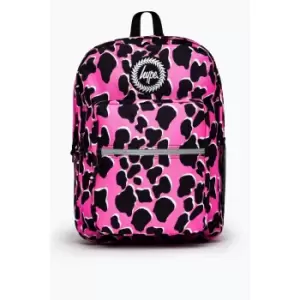 Hype Cow Print Utility Backpack (One Size) (Pink/Black/White)