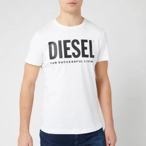 Diesel Mens Diego Logo T-Shirt - Bright White - XL