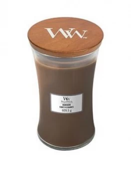 Woodwick Large Hourglass Candle ; Humidor