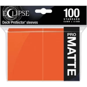 Ultra Pro Eclipse Matte Pumpkin Orange Standard Sleeves (100 Sleeves)