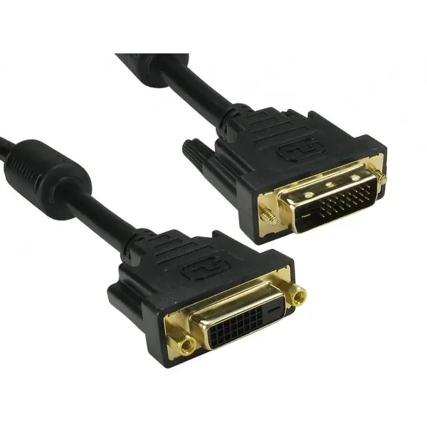 Cables Direct 5m DVI-D Dual Link Extension Cable