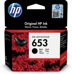 HP 3YM75AE/653 Printhead cartridge black, 360 pages 6ml for HP...