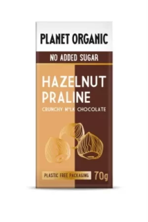 Planet Organic NAS Hazelnut Praline Chocolate 70g