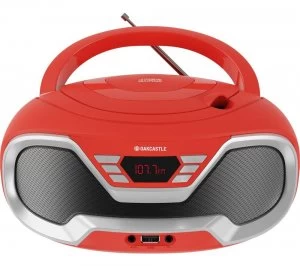 OAKCASTLE CD200 FM Bluetooth Boombox - Red