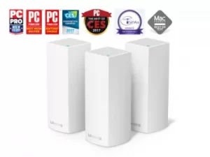 Linksys Echo Dot Voice Controlled Device Velop Wi Fi Booster 3 Pack Bundle