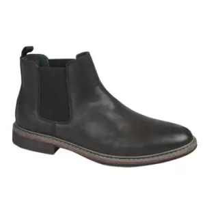 Goor Mens Leather Lined Chelsea Boots (10 UK) (Black)