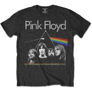Pink Floyd - DSOTH Band & Pulse Kids 11-12 Years T-Shirt - Grey