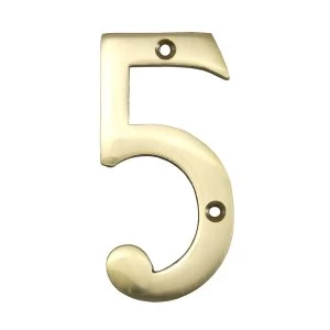 Select Hardware Brass House Number 5