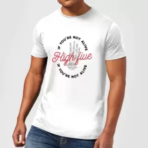 High Five If You're Not Alive Mens T-Shirt - White - M
