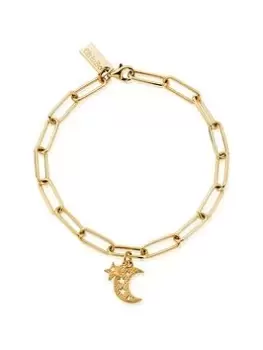 ChloBo Gold Link Chain Hope And Guidance Bracelet, Gold, Women