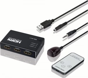 Logik 3-Way HDMI Switch Box LHDSW16