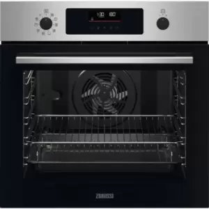 Zanussi ZOPNX6XN Built In Electric Single Oven - Stainless Steel / Black - A+ Rated