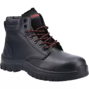 Centek Mens FS317C S3 Leather Safety Boots (12 UK) (Black) - Black