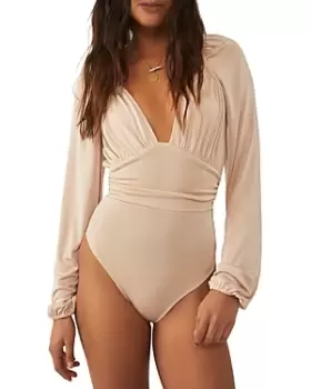 Free People In Your Arms Shirred Bodysuit