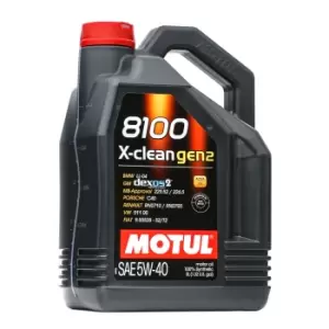 MOTUL Engine oil 8100 X-CLEAN GEN2 5W-40 109762