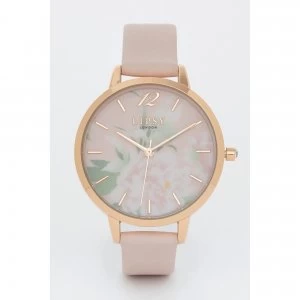 Lipsy Pale Pink Strap with Pink Floral Dial