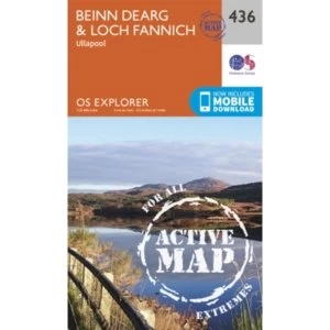 Beinn Dearg and Loch Fannich by Ordnance Survey (Sheet map, folded, 2015)