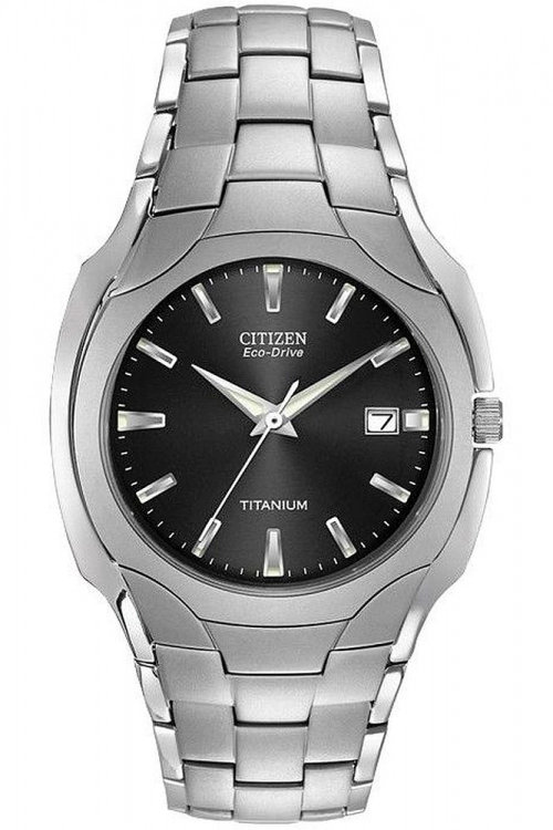 Citizen 'Eco-Drive Titanium' Titanium Eco-Drive Dress Watch - Bm7440-51E - black
