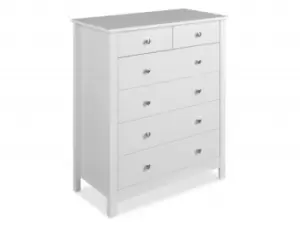 Furniture To Go Florence White 42 Chest of Drawers Flat Packed