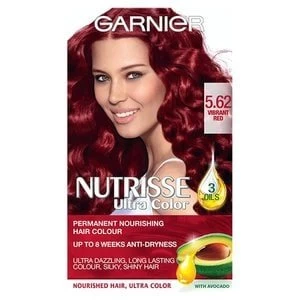 Garnier Nutrisse 5.62 Vibrant Red Permanent Hair Dye Red