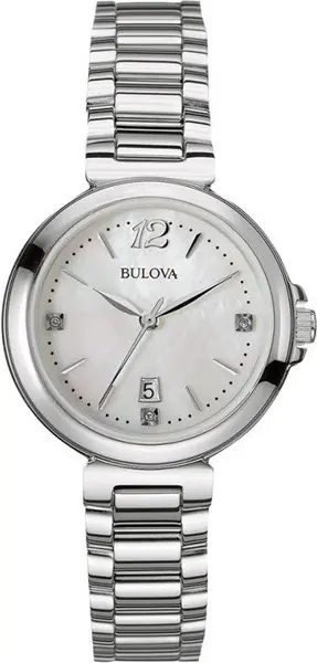 Bulova Watch Diamond Ladies - White BUL-191