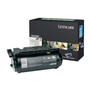 Lexmark 12A7465 Black Laser Toner Ink Cartridge