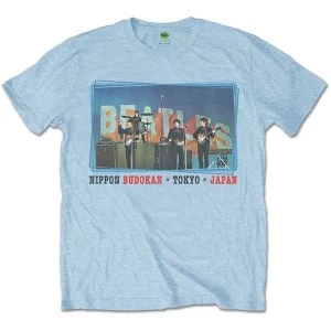 The Beatles - Nippon Budokan Mens Medium T-Shirt - Blue