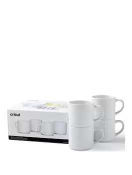 Cricut 10 Oz Stack Ceramic Mug Blanks White (4)