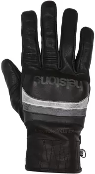 Helstons Bora Hiver Leather Black Grey Motorcycle Gloves T11