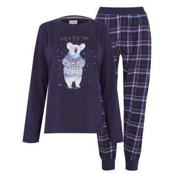 Linea Long Sleeve Pyjama Set - Koala