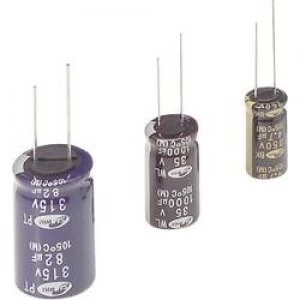 Electrolytic capacitor Radial lead 5mm 22 uF 350
