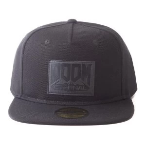 Doom - Retro Patch Logo Unisex Snapback Baseball Cap - Black