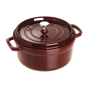 Staub La Cocotte 24cm round Cast iron Cocotte grenadine-red