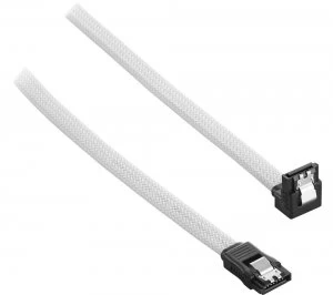 CABLEMOD ModMesh 30cm Right Angle SATA 3 Cable - White
