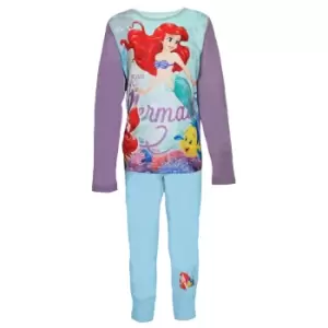 Disney Girls Little Mermaid Pyjamas (9-10 Years) (Purple/Blue)